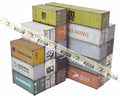 HO SCALE CONTAINER YARD SCENE   CARDBOARD CUT & GLUE KIT