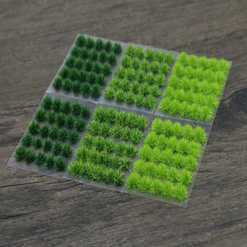 5 ASSORTED ALL NEW GRASS TUFTS STYLE 5-6 MM APROX 50/PACK, your choice!