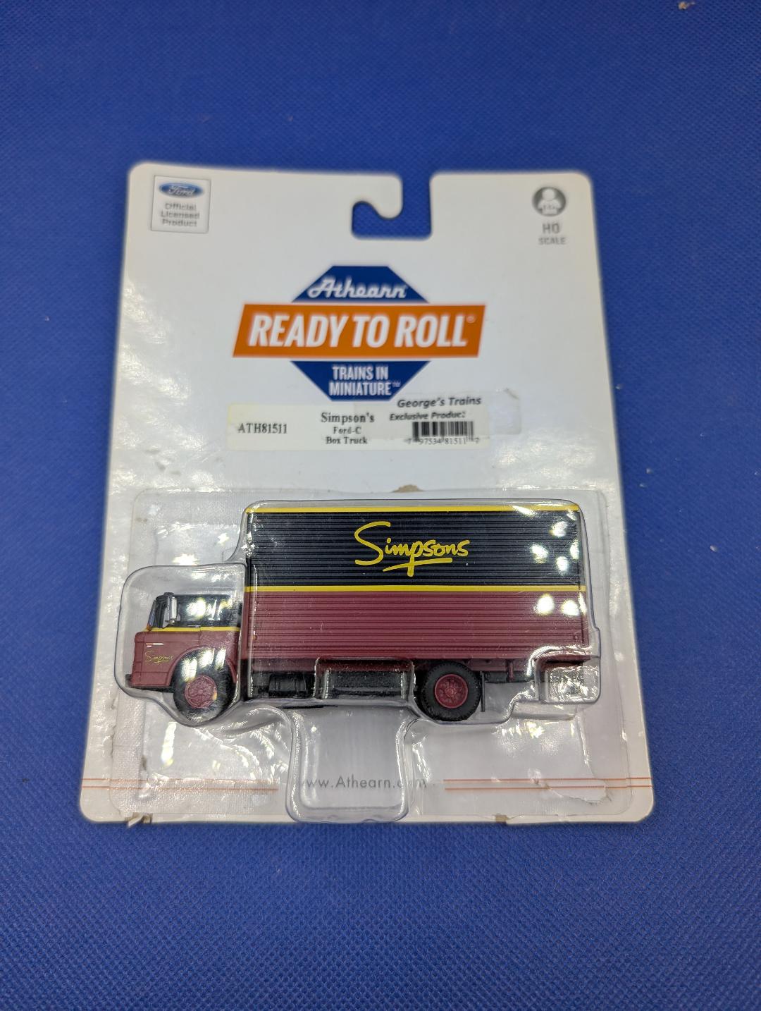 ATHEARN FORD C SERIES VAN "SIMPSONS"
