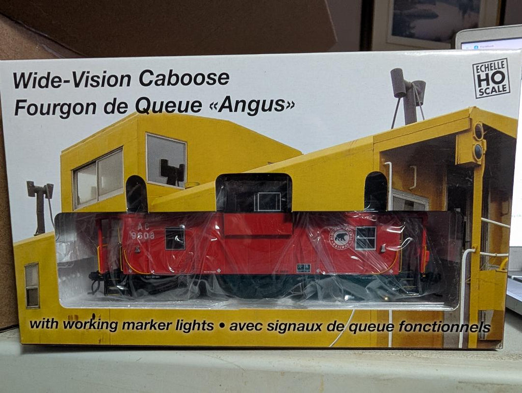 RAPIDO WIDE VISION ANGUS SHOP CABOOSE  ALGOMA CENTRAL HO SCALE