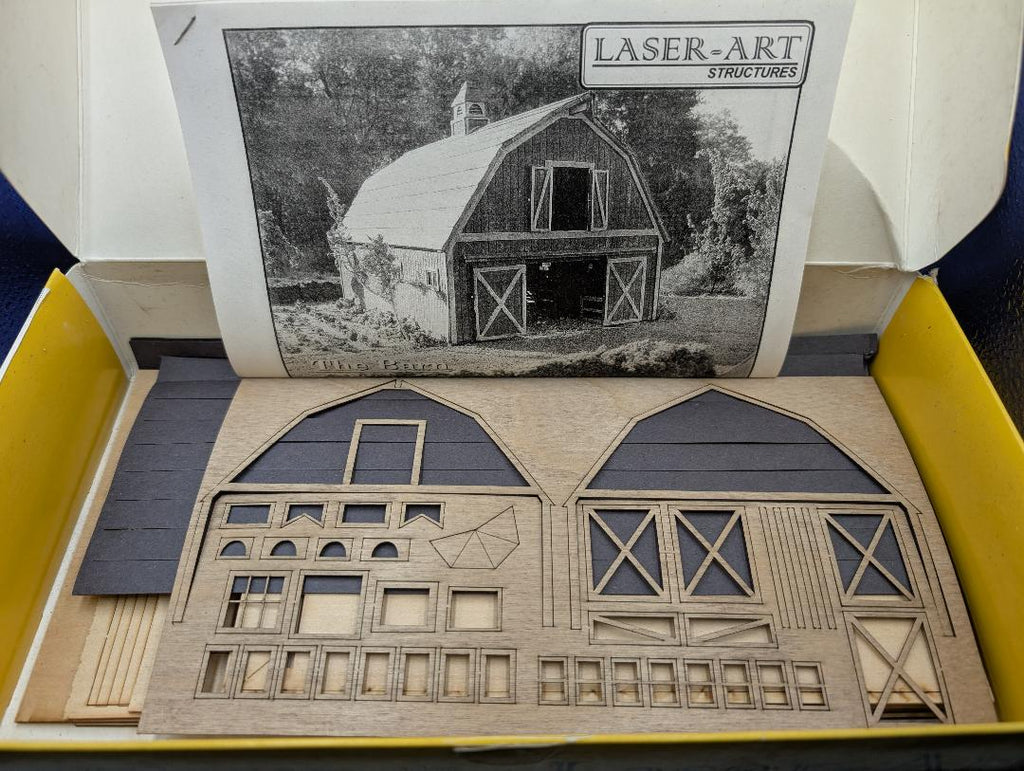 LASER - ART By BRANCHLINE TRAINS #650 BARN  Laser cut   HO scale