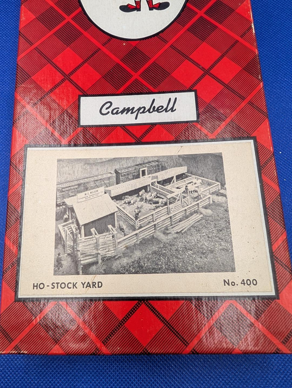 RARE!  CAMPBELL SCALE STRUCTURES KIT#400  STOCK YARD HO SCALE KIT