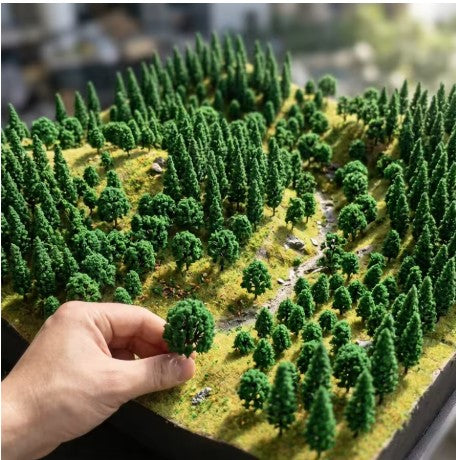 50PC SCENARIO TREE ASSORTMENT 3 styles