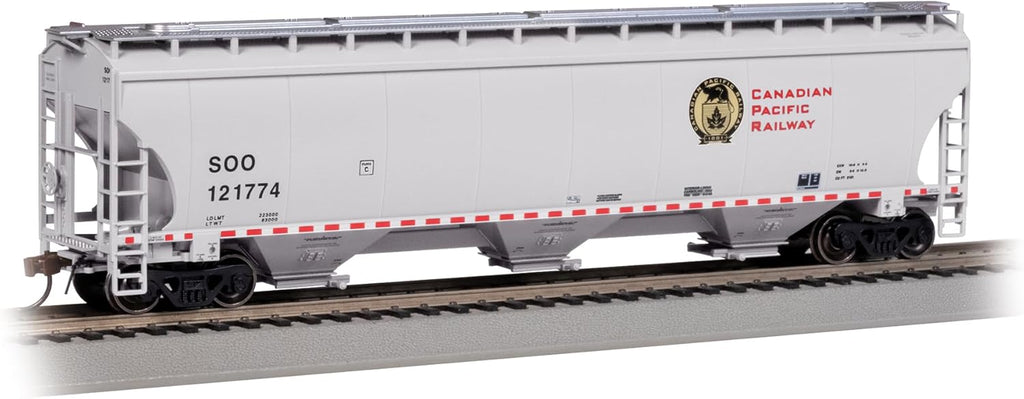 Bachmann Trinity 3 Bay Hopper Covered CP/Soo  #121774  HO Scale