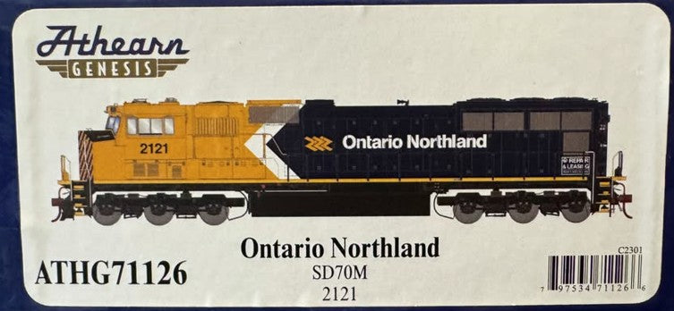 Genesis HO Ontario Northland SD70M DC   ONR #2121